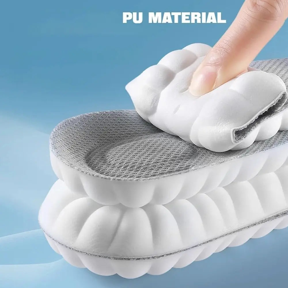 4D Shoe Cloud Insoles for Men Women, Soft Memory Foam Orthotic Shoe Inserts Sports Insoles