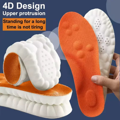Sport Latex Insoles Soft High Elasticity Shoe Pads Orthotic Breathable Deodorant Shock Absorption Cushion Arch Support Insole